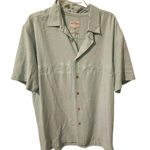 Quiksilver Waterman Collection Palm Tree short-sleeve button-up shirt